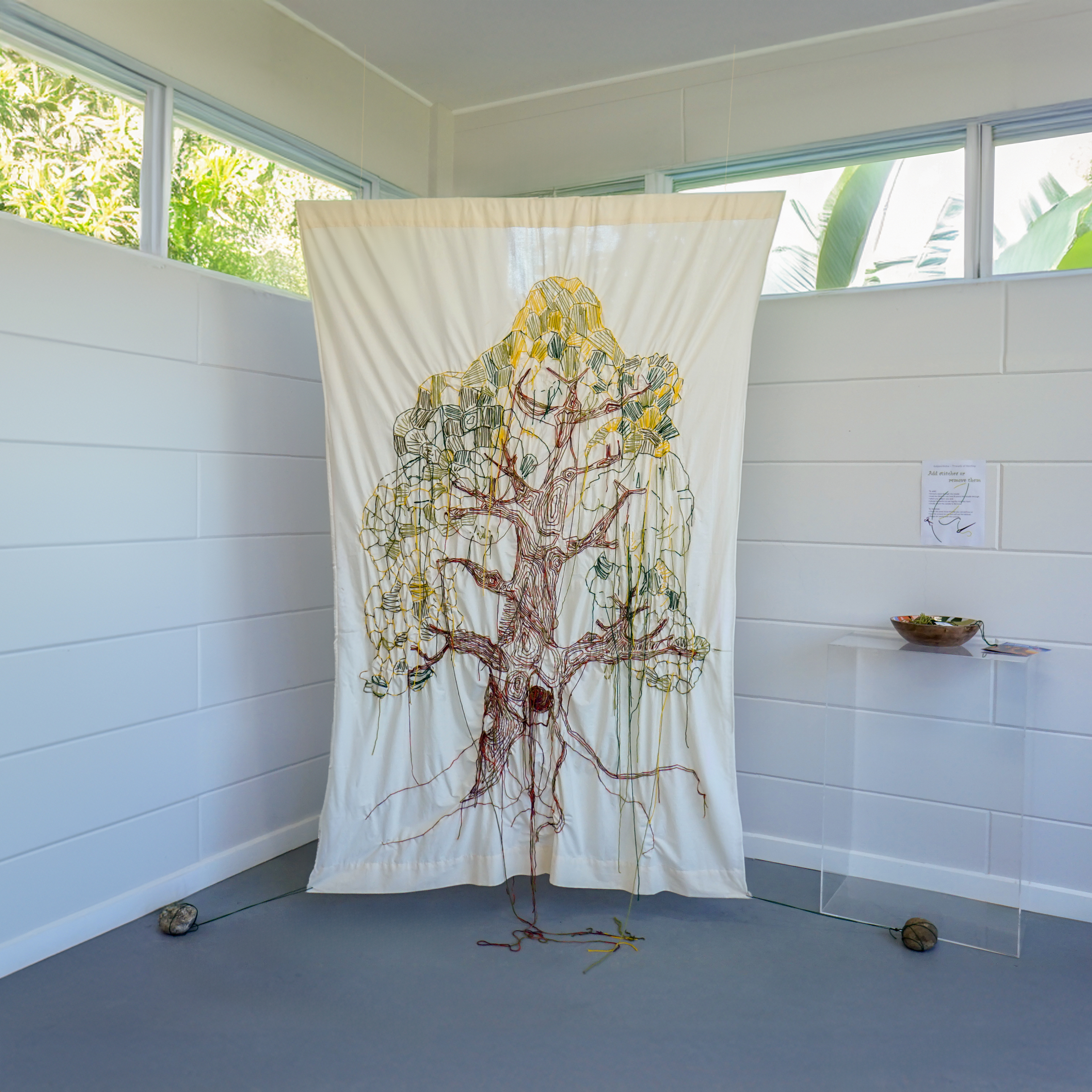 Installation view at Garden Studio, Old Cheese Factory, Winter Arts Festival in the City of Casey, Victoria, Australia.